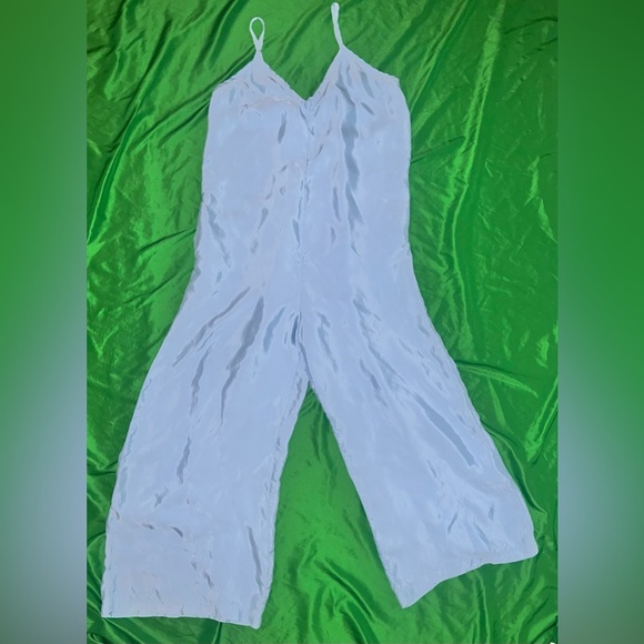 Athleta Oversized Light Blue Jumpsuit size Medium - Picture 3 of 7